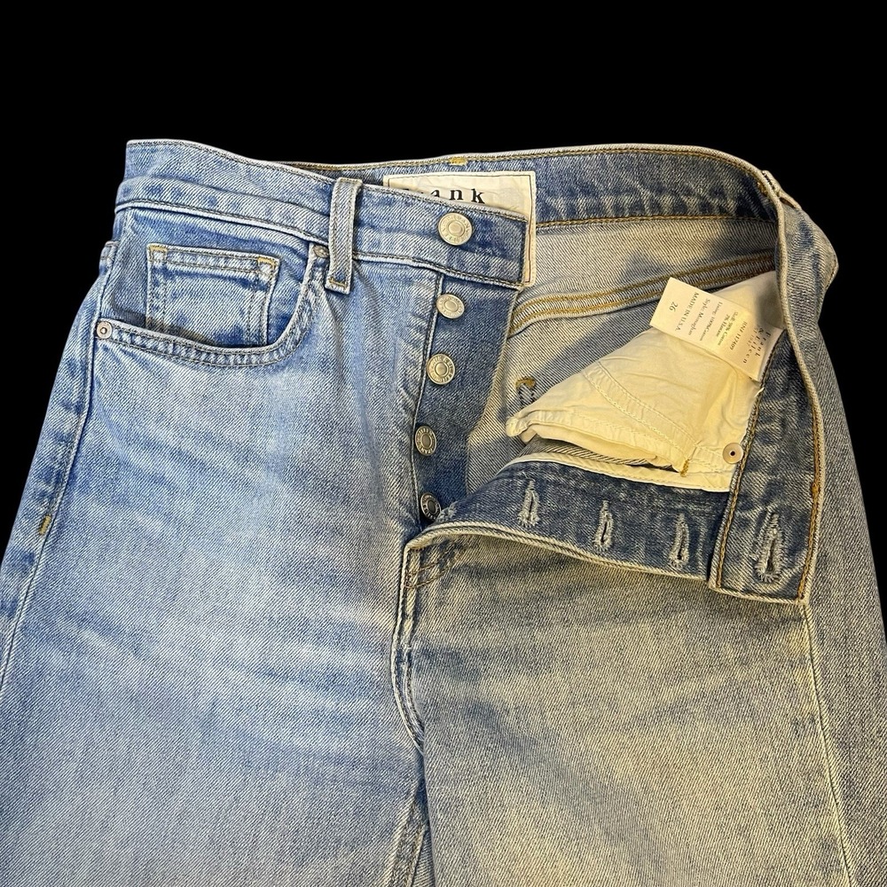 Frank‎ & Eileen Monaghan Denim Jeans  90s Light Wash Womens  26 Button Fly - Picture 6 of 11